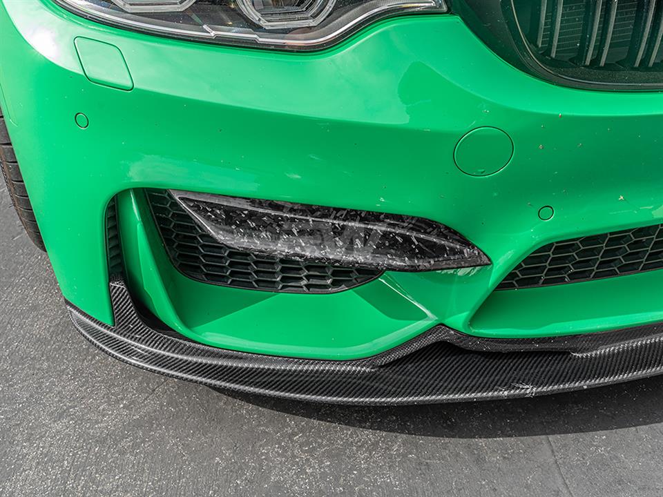 RW Carbon BMW F8X M3M4 Upper Forged Carbon Fiber Splitters (2)