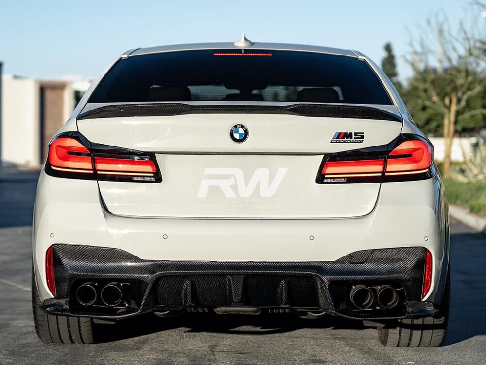 RW Carbon BMW F90 M5 3D Style Carbon Fiber Diffuser (1)