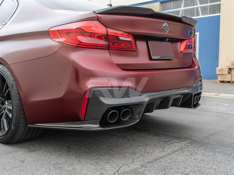 RW Carbon BMW F90 M5 3D Style Carbon Fiber Diffuser (13)