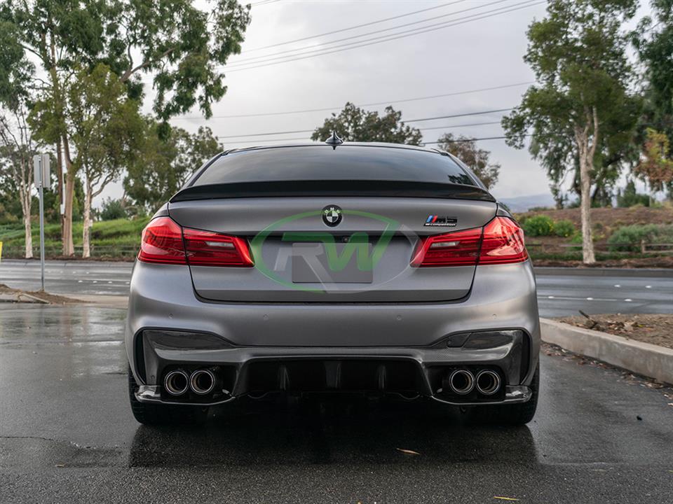 RW Carbon BMW F90 M5 3D Style Carbon Fiber Diffuser (15)