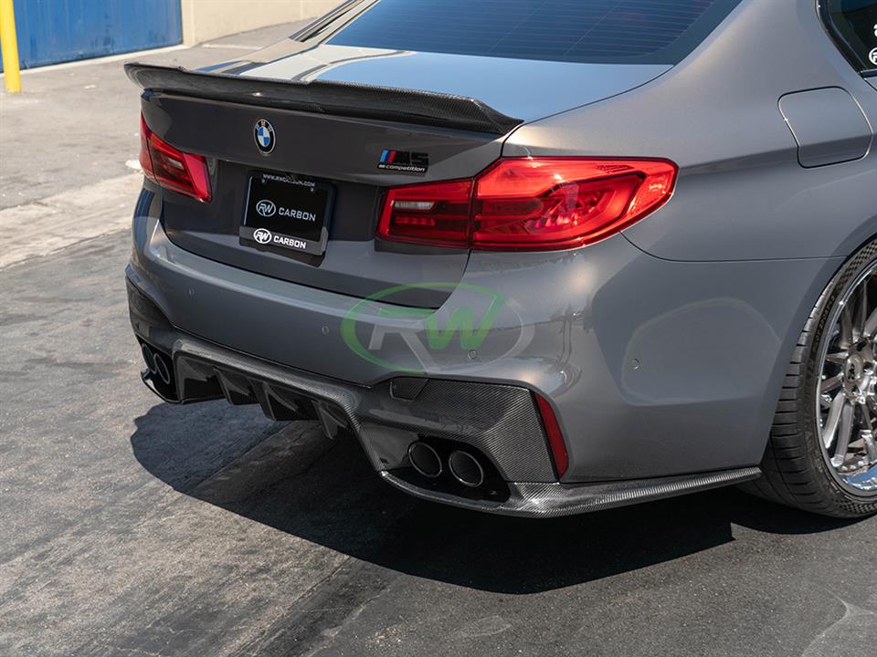 RW Carbon BMW F90 M5 3D Style Carbon Fiber Diffuser (18)