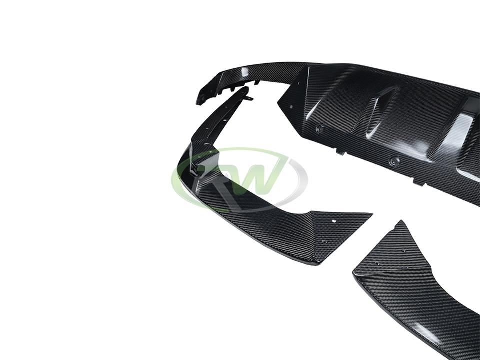 RW Carbon BMW F90 M5 3D Style Carbon Fiber Diffuser (19)