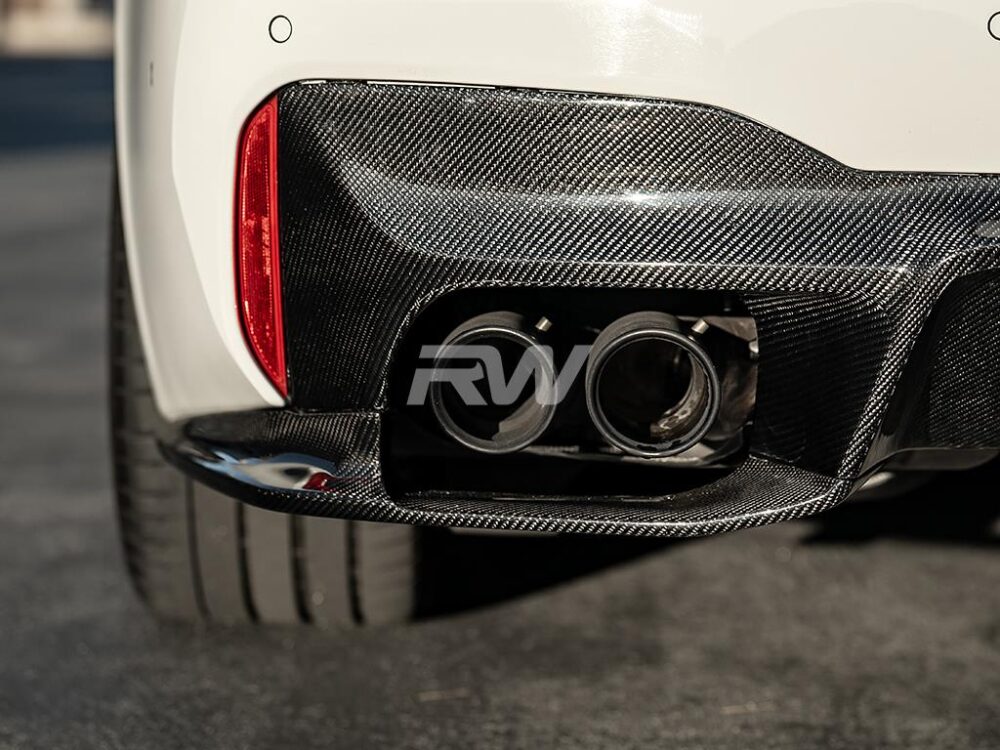 RW Carbon BMW F90 M5 3D Style Carbon Fiber Diffuser (2)