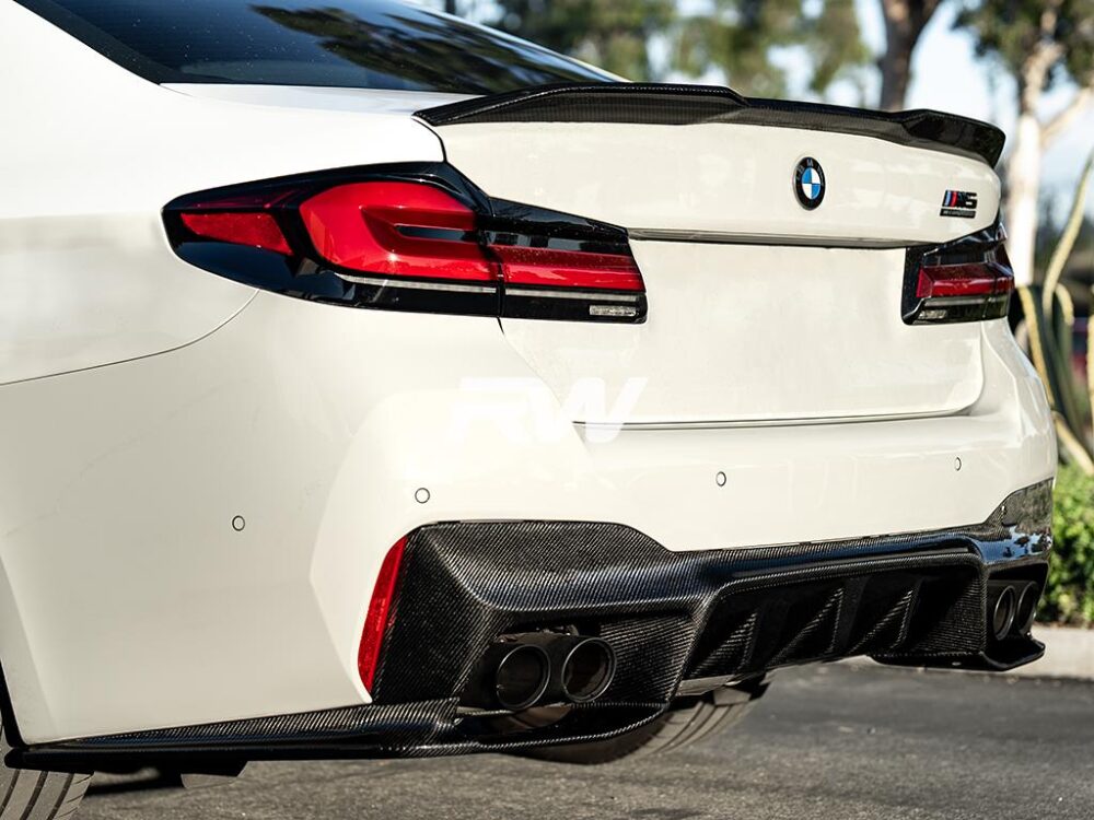 RW Carbon BMW F90 M5 3D Style Carbon Fiber Diffuser (3)