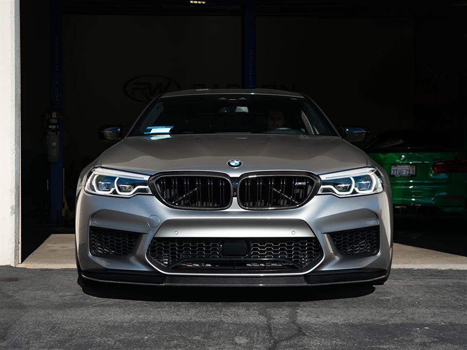 RW Carbon BMW F90 M5 RWS Carbon Fiber Front Lip Spoiler (3)