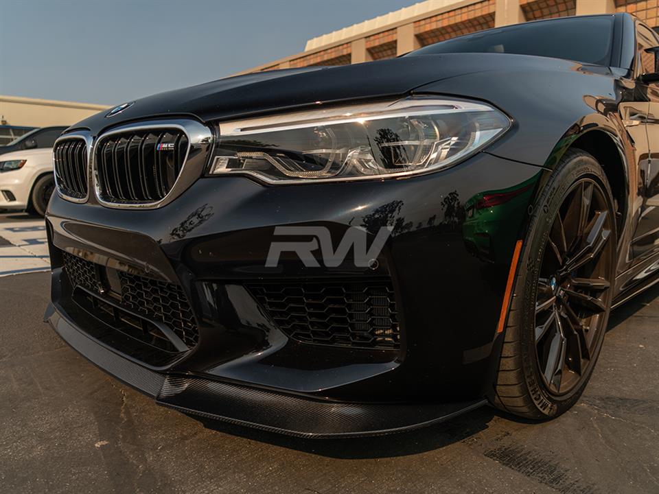 RW Carbon BMW F90 M5 RWS Carbon Fiber Front Lip Spoiler (5)