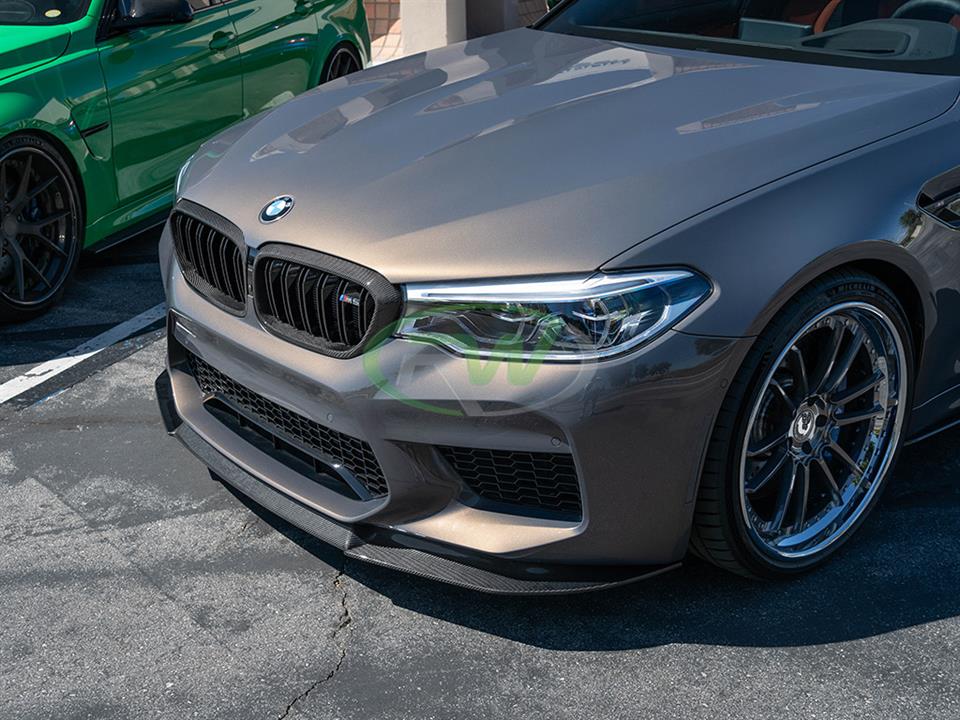 RW Carbon BMW F90 M5 RWS Carbon Fiber Front Lip Spoiler (8)