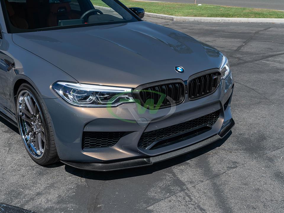 RW Carbon BMW F90 M5 RWS Carbon Fiber Front Lip Spoiler (9)