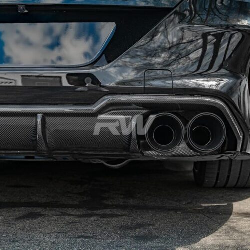 Alternative view of RW Carbon BMW F91 F92 F93 M8 Carbon Fiber DTM Diffuser