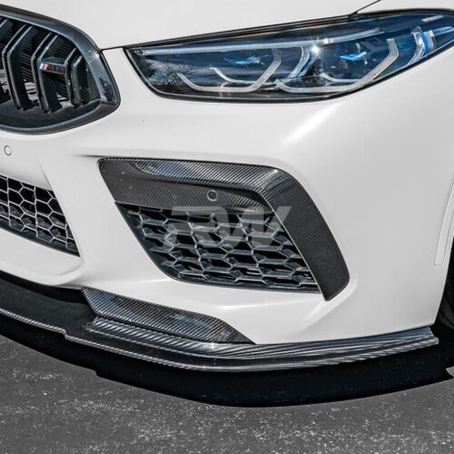 Alternative view of RW Carbon BMW F91 F92 F93 M8 Carbon Fiber Splitters