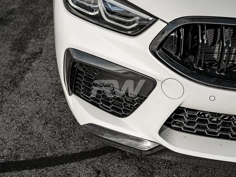 RW Carbon BMW F91 F92 F93 M8 Carbon Fiber Splitters (5)