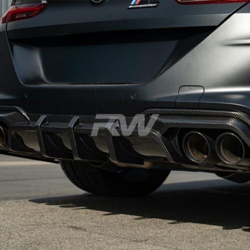 RW Carbon BMW F91 F92 F93 M8 SQ Style Carbon Fiber Diffuser