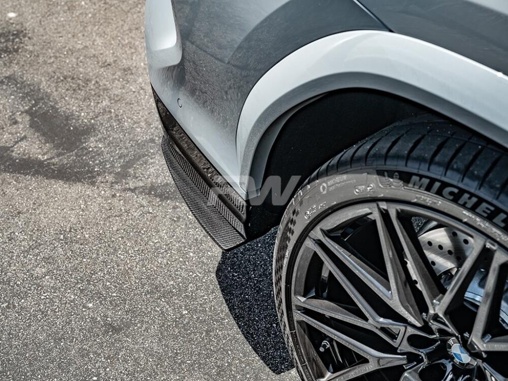 RW Carbon BMW F95 X5M F96 X6M Carbon Fiber Rear Splitters (2)