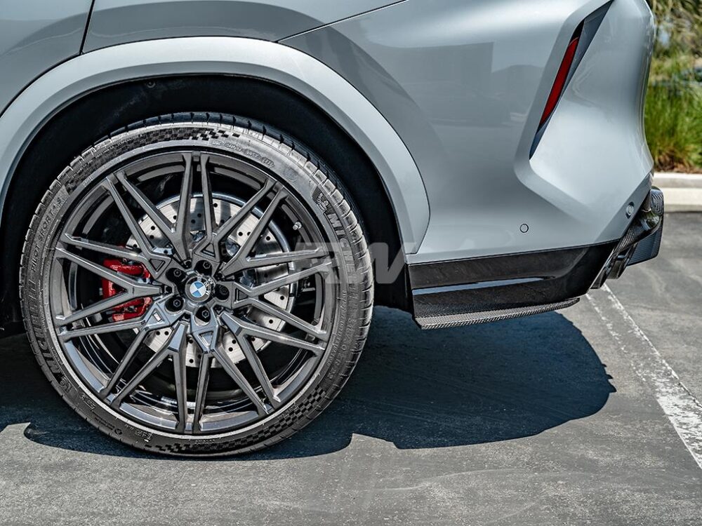 RW Carbon BMW F95 X5M F96 X6M Carbon Fiber Rear Splitters (4)