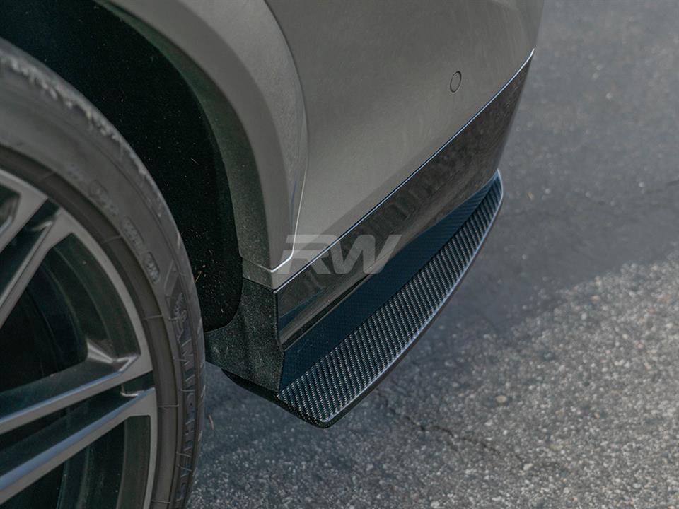 RW Carbon BMW F95 X5M F96 X6M Carbon Fiber Rear Splitters (6)