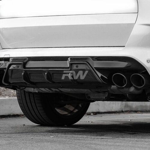 Alternative view of RW Carbon BMW F95 X5M F96 X6M DTM Carbon Fiber Diffuser