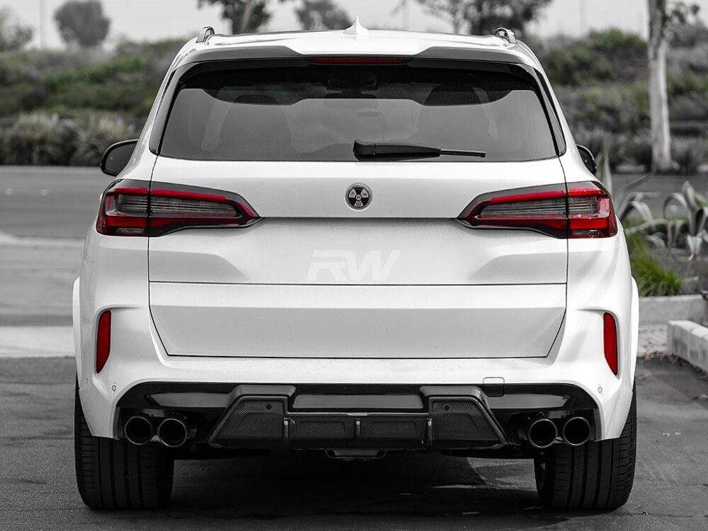 RW Carbon BMW F95 X5M F96 X6M DTM Carbon Fiber Diffuser (11)