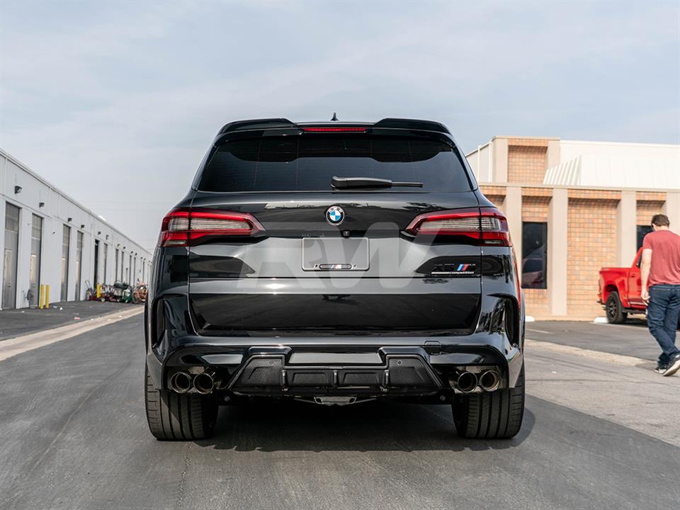 RW Carbon BMW F95 X5M F96 X6M DTM Carbon Fiber Diffuser (8)