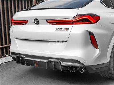 RW Carbon BMW F95 X5M/F96 X6M Man Style CF Diffuser