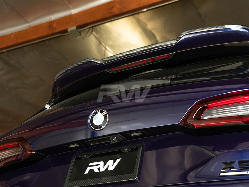 RW Carbon BMW F95 X5M RWS Carbon Fiber Roof Spoiler (3)