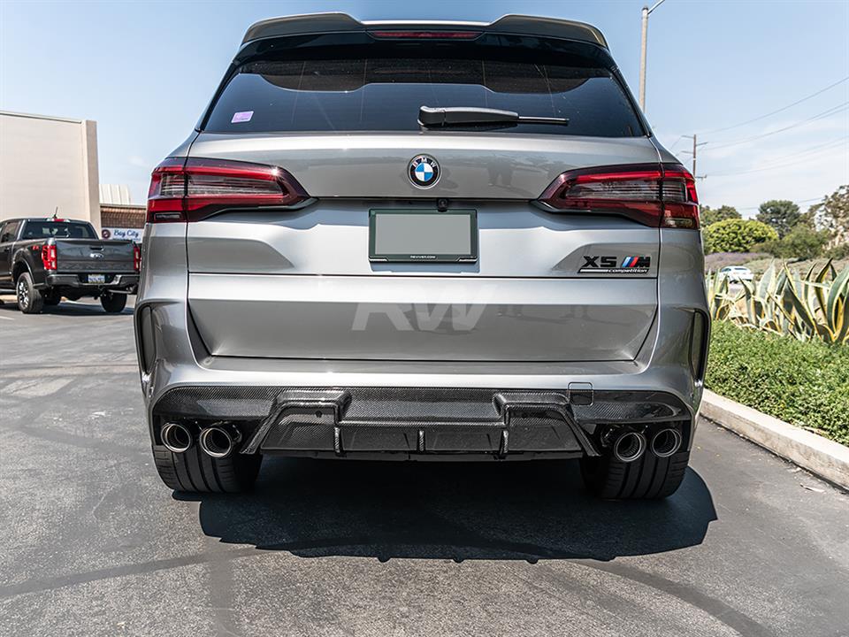 RW Carbon BMW F95 X5MF96 X6M RWS Carbon Fiber Diffuser (8)