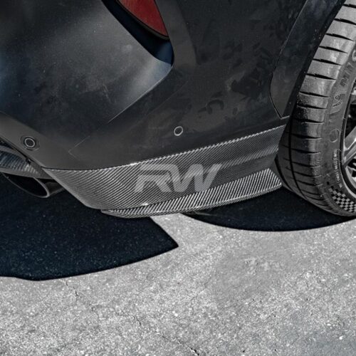 Alternative view of RW Carbon BMW F96 X6M Carbon Fiber Rear Bumper Trim