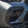 RW Carbon BMW F96 X6M Carbon Fiber Upper Bumper Splitters (1)