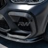 RW Carbon BMW F96 X6M Carbon Fiber Upper Bumper Splitters (4)