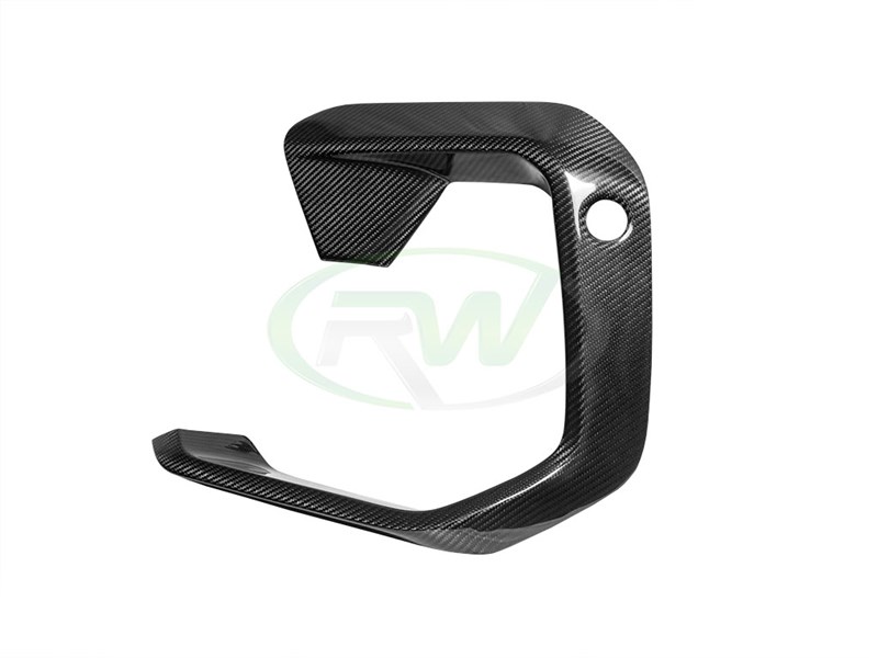 RW Carbon BMW F96 X6M Carbon Fiber Upper Bumper Splitters (6)