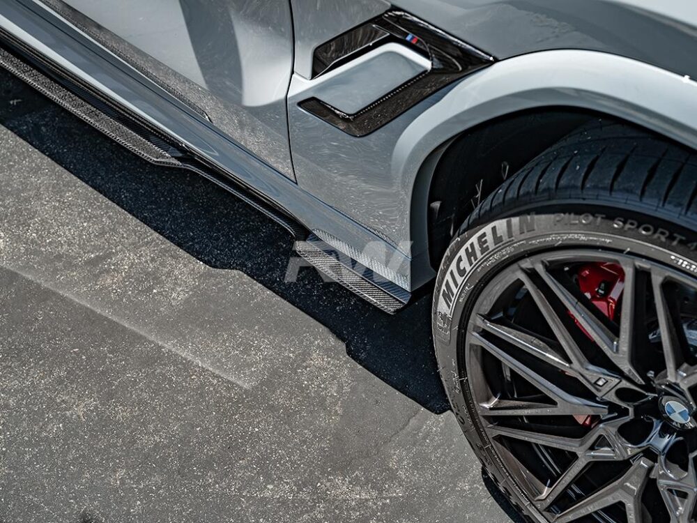 RW Carbon BMW F96 X6M G06 X6 RWS CF Side Skirt Extensions (1)