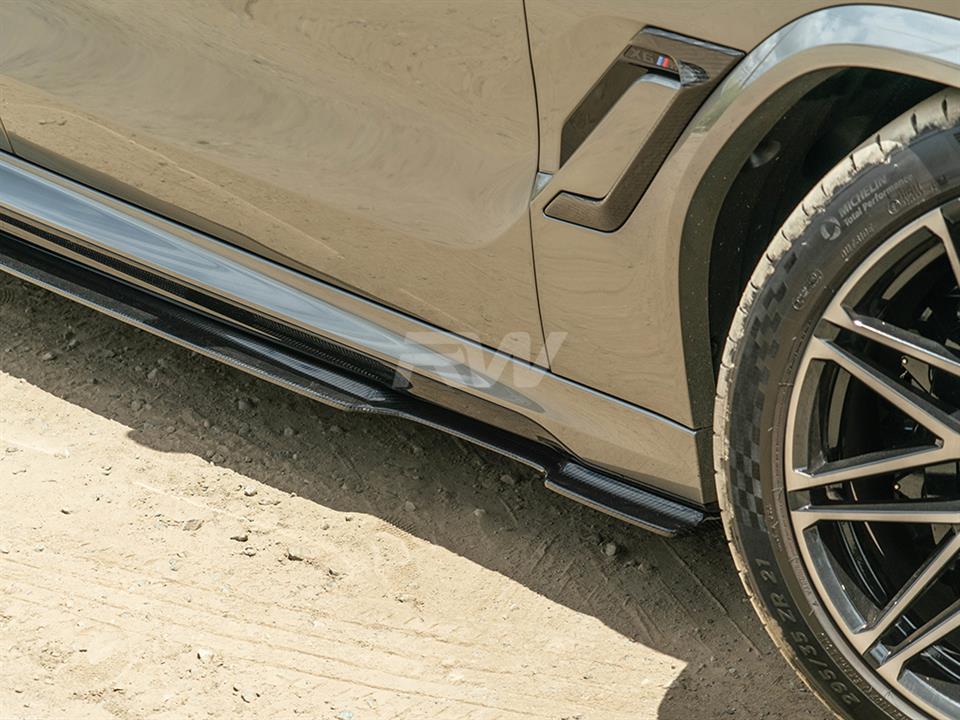RW Carbon BMW F96 X6M G06 X6 RWS CF Side Skirt Extensions (3)