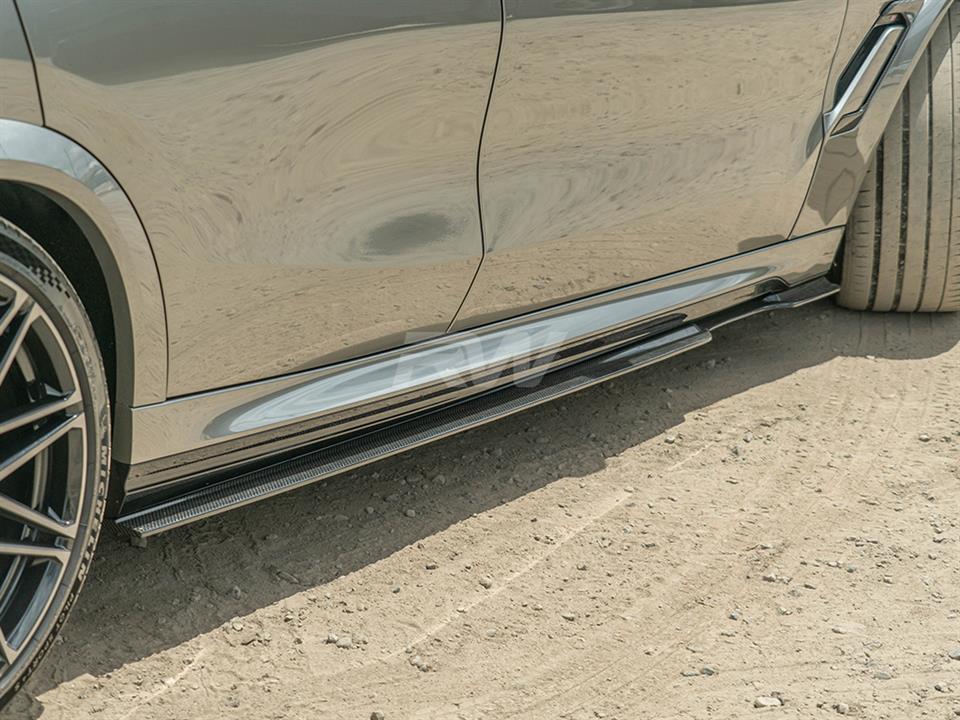 RW Carbon BMW F96 X6M G06 X6 RWS CF Side Skirt Extensions (4)