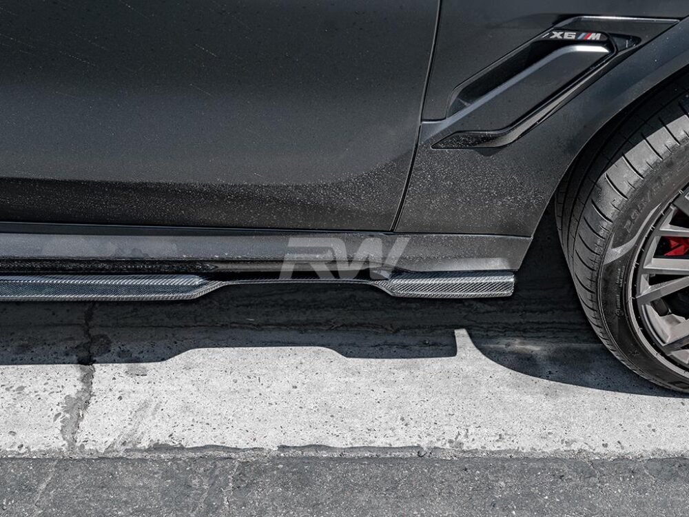 RW Carbon BMW F96 X6M G06 X6 RWS CF Side Skirt Extensions (5)