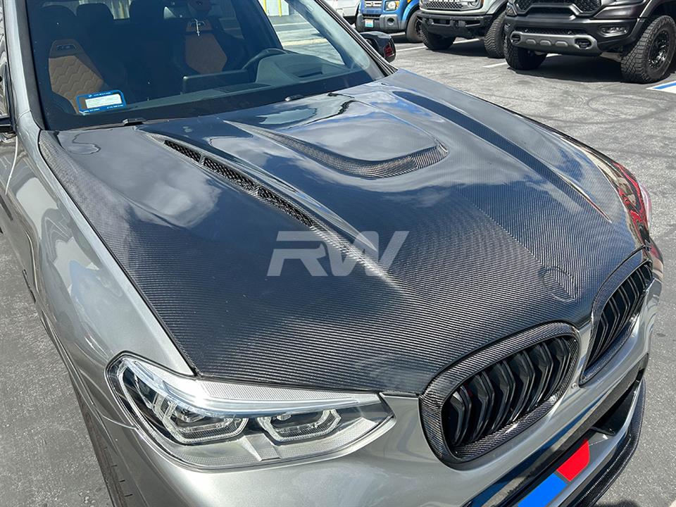 RW Carbon BMW F97 F98 G01 G02 Carbon Fiber Hood - Image 7