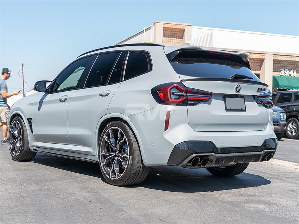 RW Carbon BMW F97 X3M Carbon Fiber Diffuser (1)