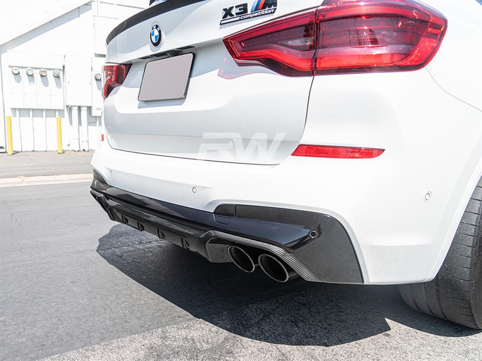 RW Carbon BMW F97 X3M Carbon Fiber Diffuser (4)