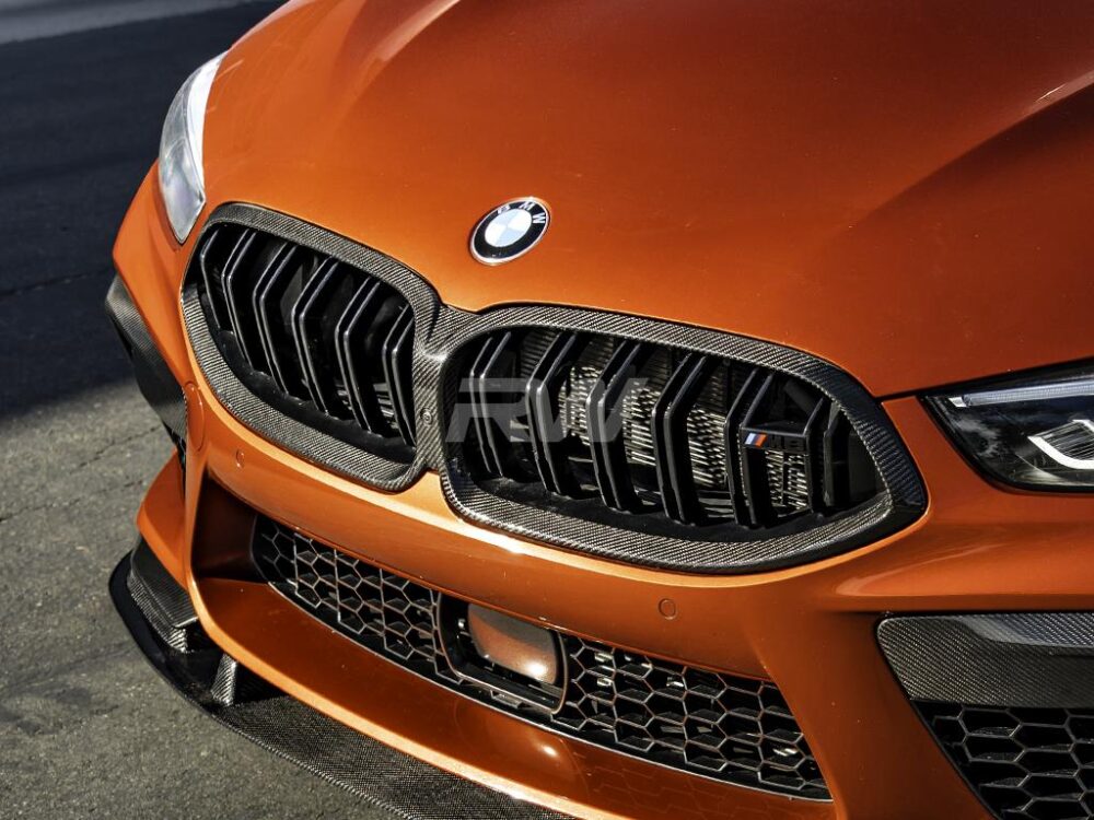 RW Carbon BMW F9x M8 _ 8-Series CF Grille Surrounds 19-22 - Image 6
