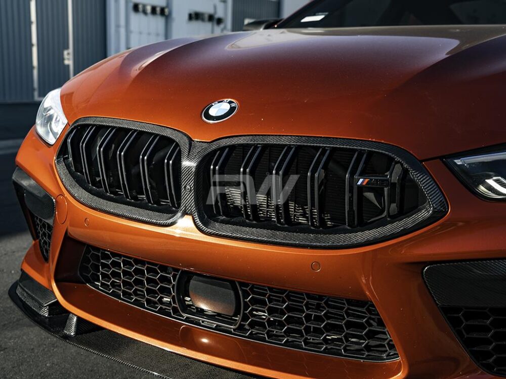RW Carbon BMW F9x M8 _ 8-Series CF Grille Surrounds 19-22 - Image 8