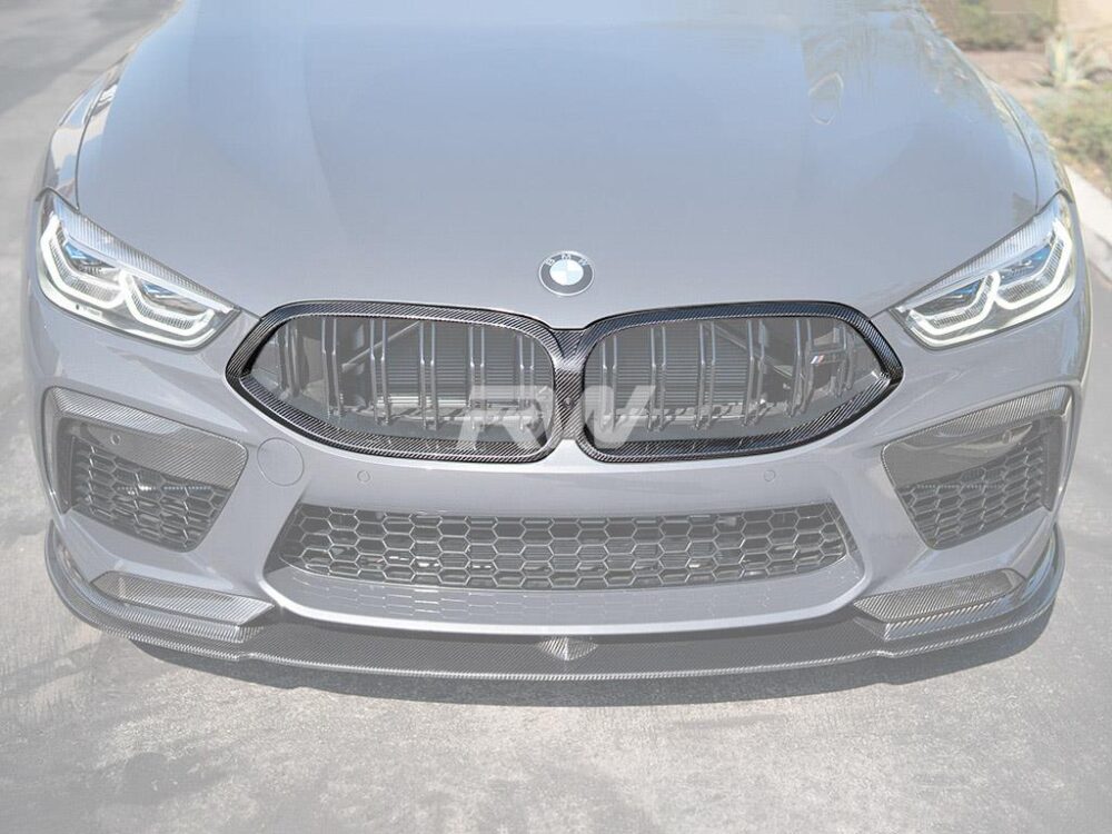 RW Carbon BMW F9x M8 _ 8-Series CF Grille Surrounds 19-22 - Image 9