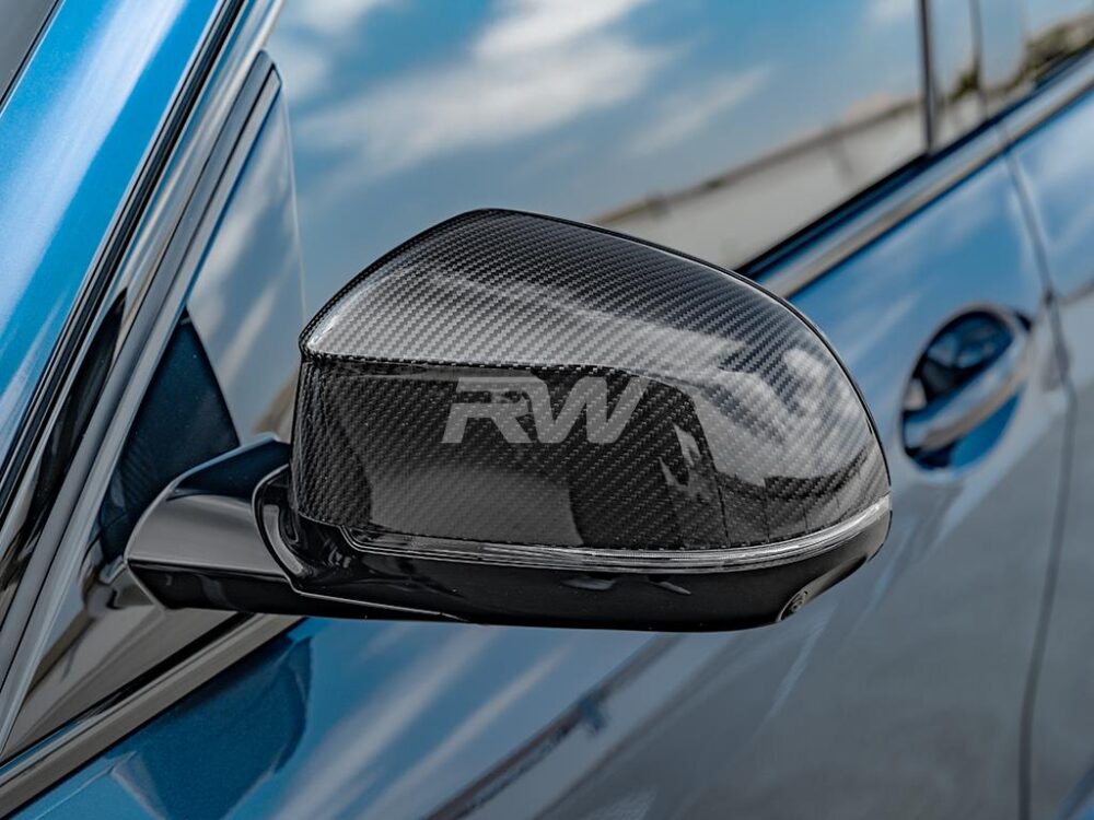 RW Carbon BMW G01 G02 G05 G06 G07 Carbon Fiber Mirror Caps - Image 5