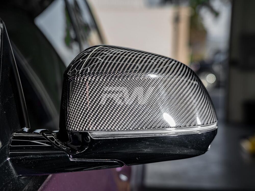 RW Carbon BMW G01 G02 G05 G06 G07 Carbon Fiber Mirror Caps - Image 6