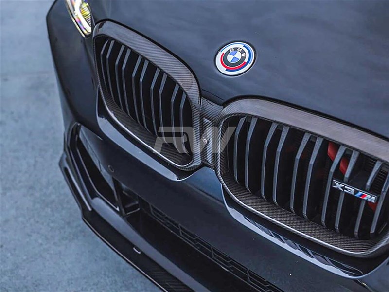 RW Carbon BMW G01 X3 G02 X4 LCI Carbon Fiber Grille Surround
