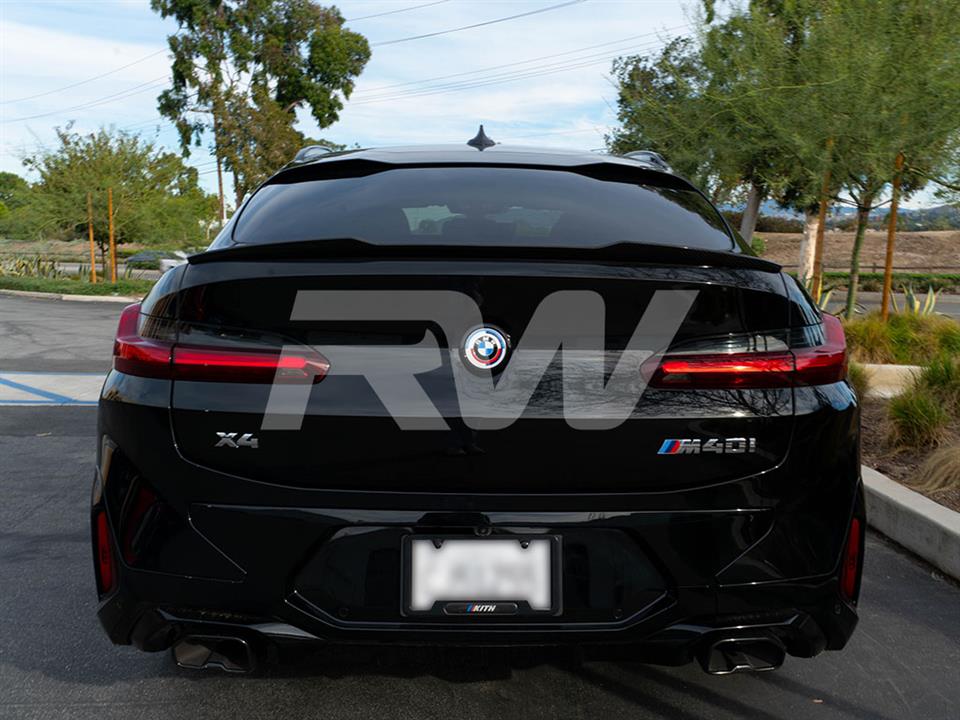 RW Carbon BMW G02 X4 F98 X4M Carbon Fiber Trunk Spoiler (15)