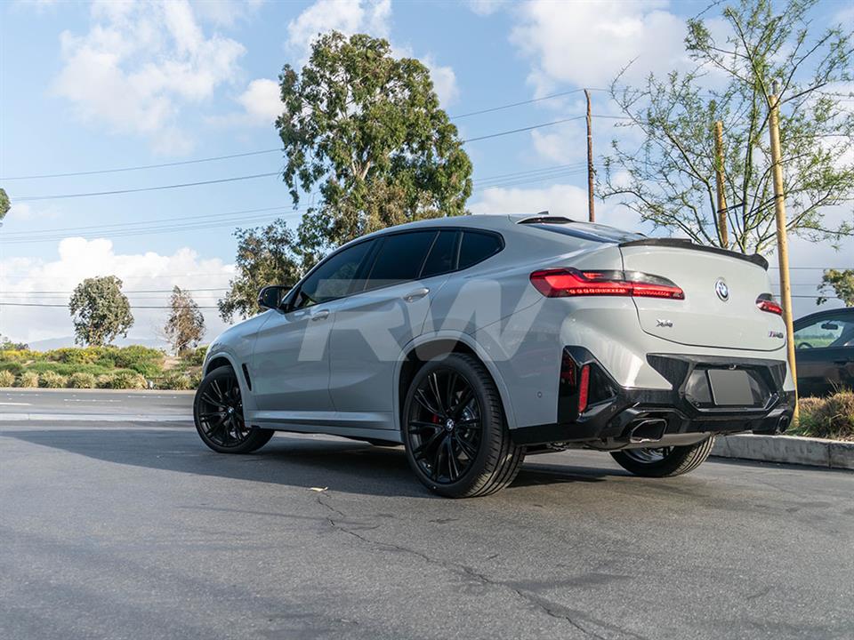 RW Carbon BMW G02 X4 F98 X4M Carbon Fiber Trunk Spoiler (6)