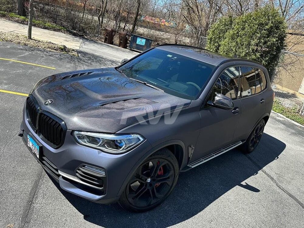 RW Carbon BMW G05 X5 F95 X5M Carbon Fiber Hood - Image 6