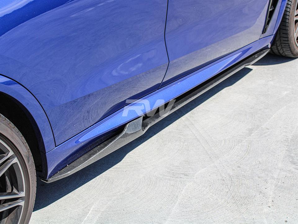 RW Carbon BMW G05 X5 F95 X5M Man Style CF Side Skirt Extensions (8)
