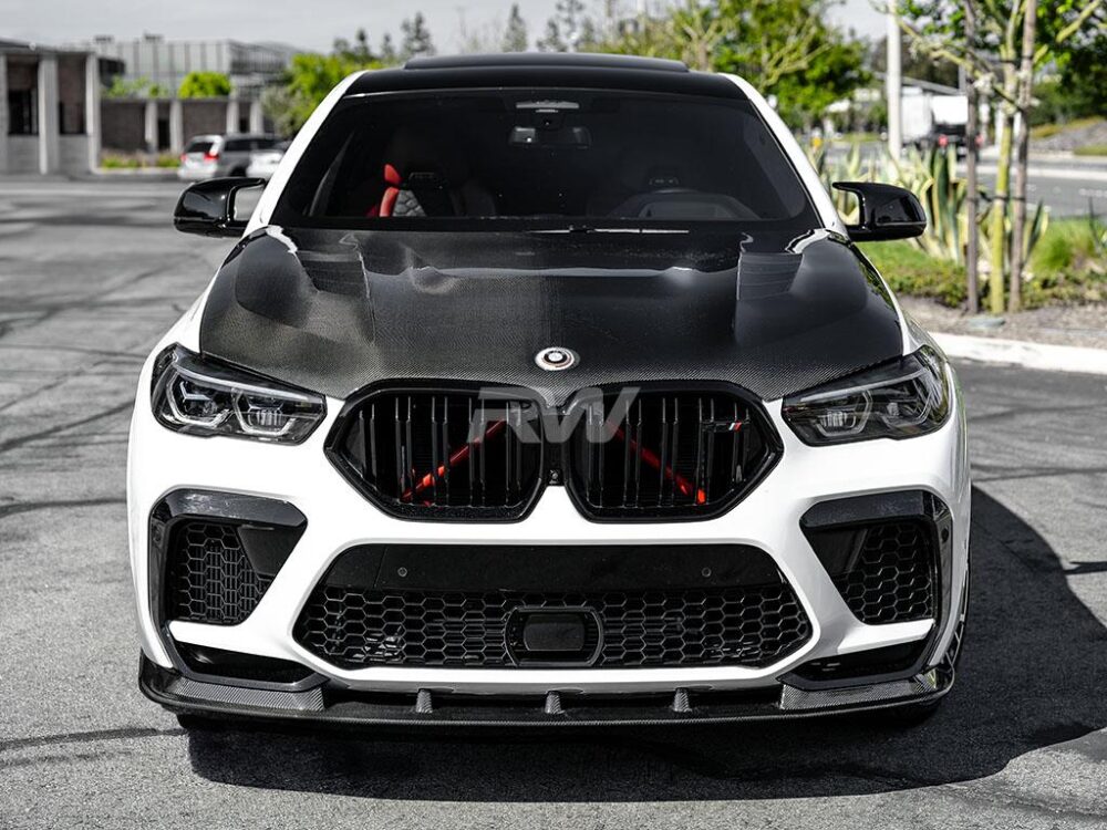 RW Carbon BMW G06 X6 F96 X6M Carbon Fiber Hood - Image 5