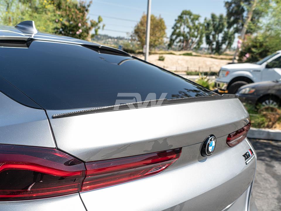 RW Carbon BMW G06 X6 F96 X6M M Style CF Trunk Spoiler (5)
