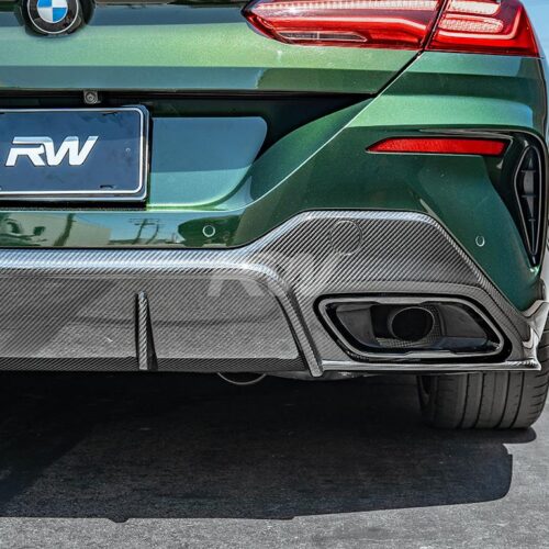 Alternative view of RW Carbon BMW G14 G15 8-Series 3D Style Carbon Fiber Diffuser