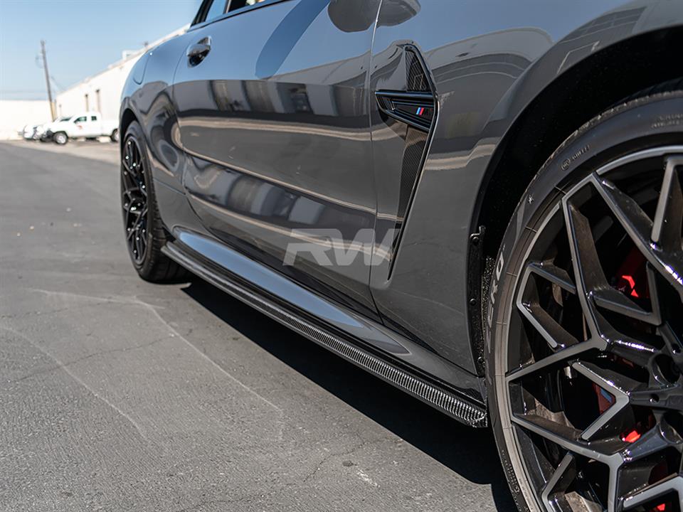 RW Carbon BMW G14 G15 F91 F92 CoupeVert CF Side Skirt Extensions (10)